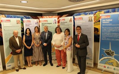 La sede de nuestra Asociación de Aragón, en Zaragoza, acoge una nueva visita de la Exposición mujeres ingenieras de éxito de la UAITIE, donde permanecerá hasta el próximo 17 de junio