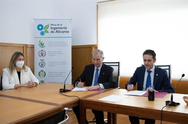 El INGITE suscribe un convenio de colaboración con la Mesa de la Ingeniería de Alicante, alianza que se suma a las ya firmadas en Valencia y Región de Murcia