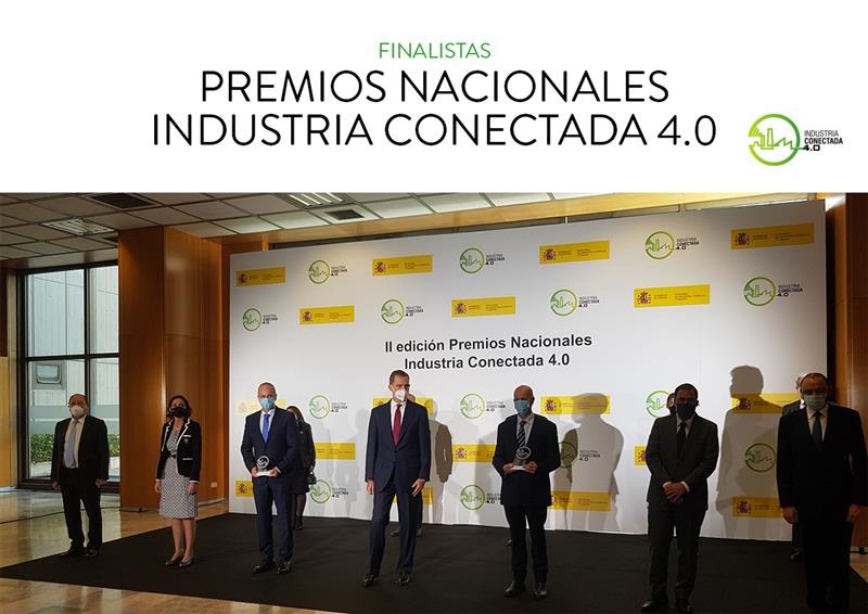Entrega de la 2ª edición de los Premios Nacionales de Industria Conectada 4.0, presidida por su Majestad El Rey, y retransmitida por streaming