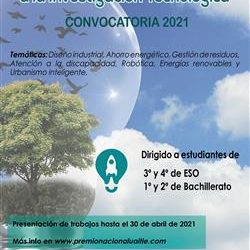 La Unión de Asociaciones de Ingenieros Técnicos Industriales y Graduados en Ingeniería de la rama industrial de España (UAITIE), lanza la convocatoria 2021 de los Premios Nacionales de Iniciación a la Investigación Tecnológica