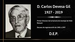 El colectivo de Valladolid despide a uno de los grandes que nos ha dado la profesión, Carlos Devesa Gil, que regentó la Organización vallisoletana durante doce años (1985-1997)
