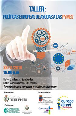 El colectivo de Cantabria en colaboración con la UAITIE, alcanza el respaldo del Gobierno regional para la celebración de un Taller sobre Políticas Europeas de Ayudas a las Pymes