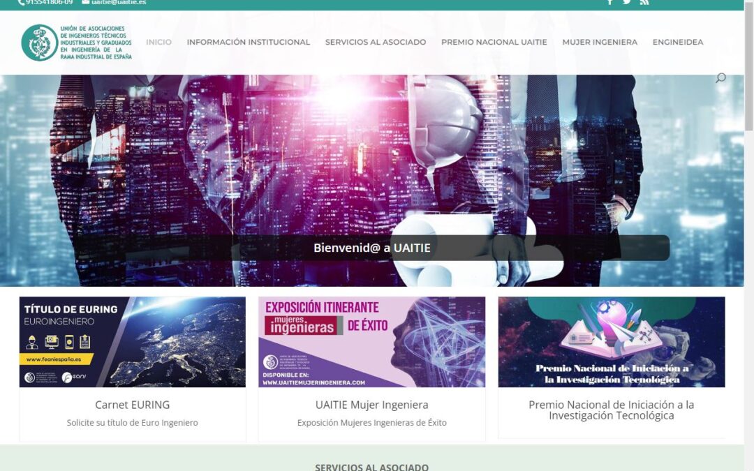 La UAITIE ha renovado su web corporativa